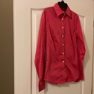 Banana Republic Pink Long Sleeve Blouse.